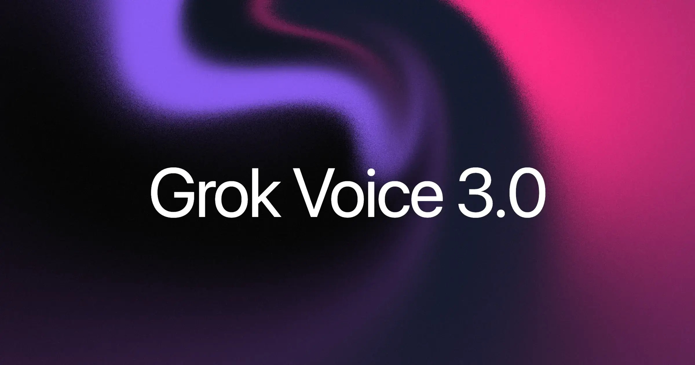 Visuel de présentation officiel de Grok Voice 3.0 publié par SpaceXSI sur x.ai